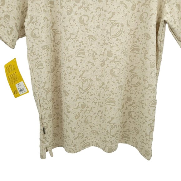 Cabelas Lakeside Beach British Tan Polo Shirt Mens L Short Sleeve 3 Button NEW - Picture 7 of 13
